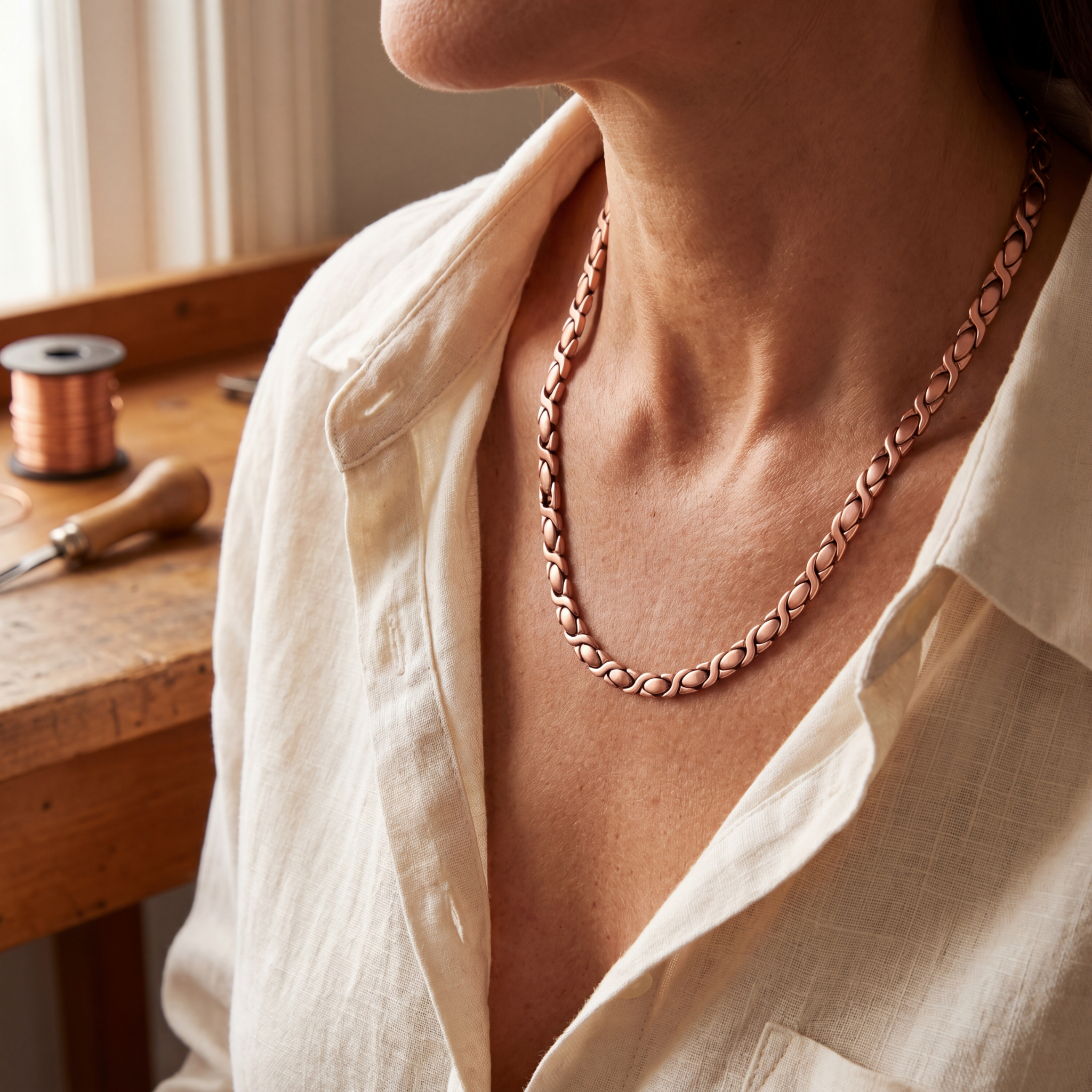Collana in rame Cedar di Greta