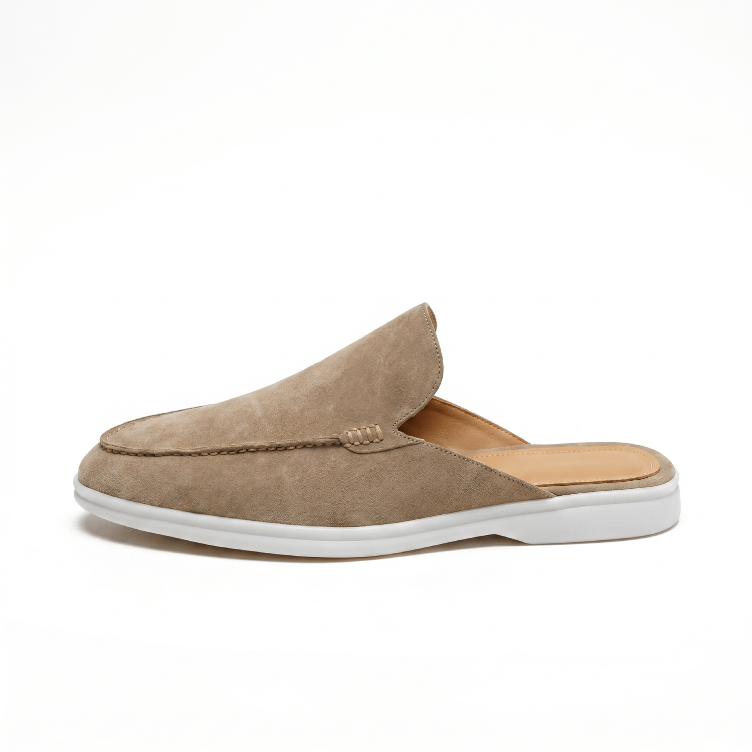 Vento - Men's open-back suede loafers