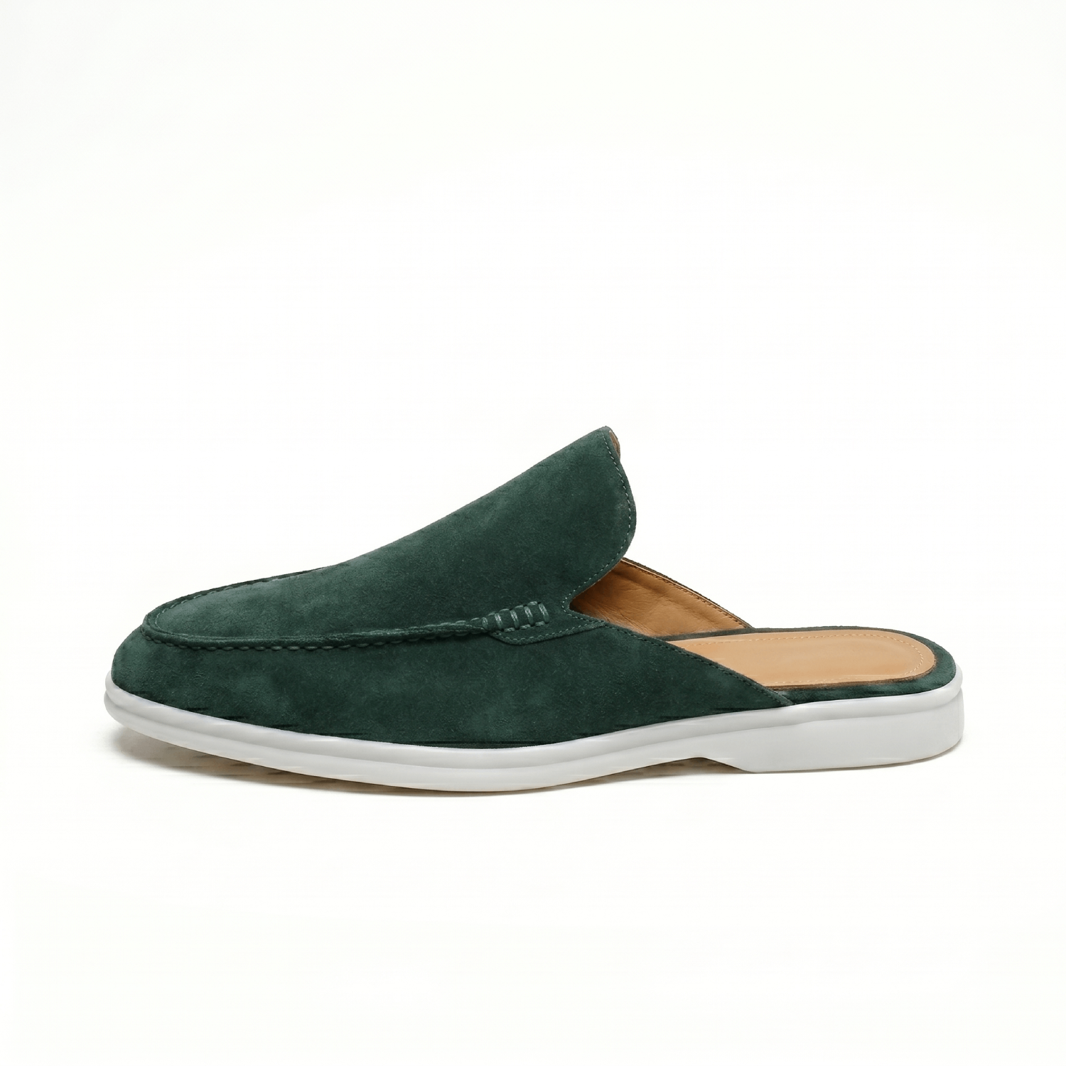 Vento - Men's open-back suede loafers