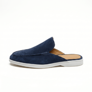 Vento - Men's open-back suede loafers