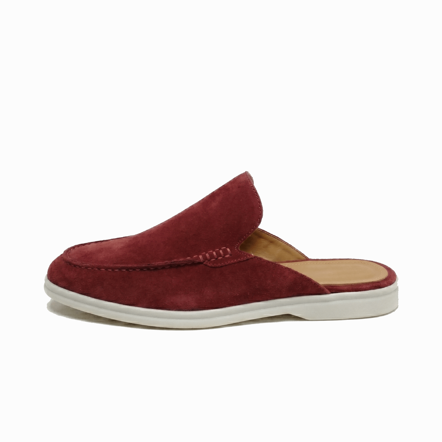 Vento - Men's open-back suede loafers