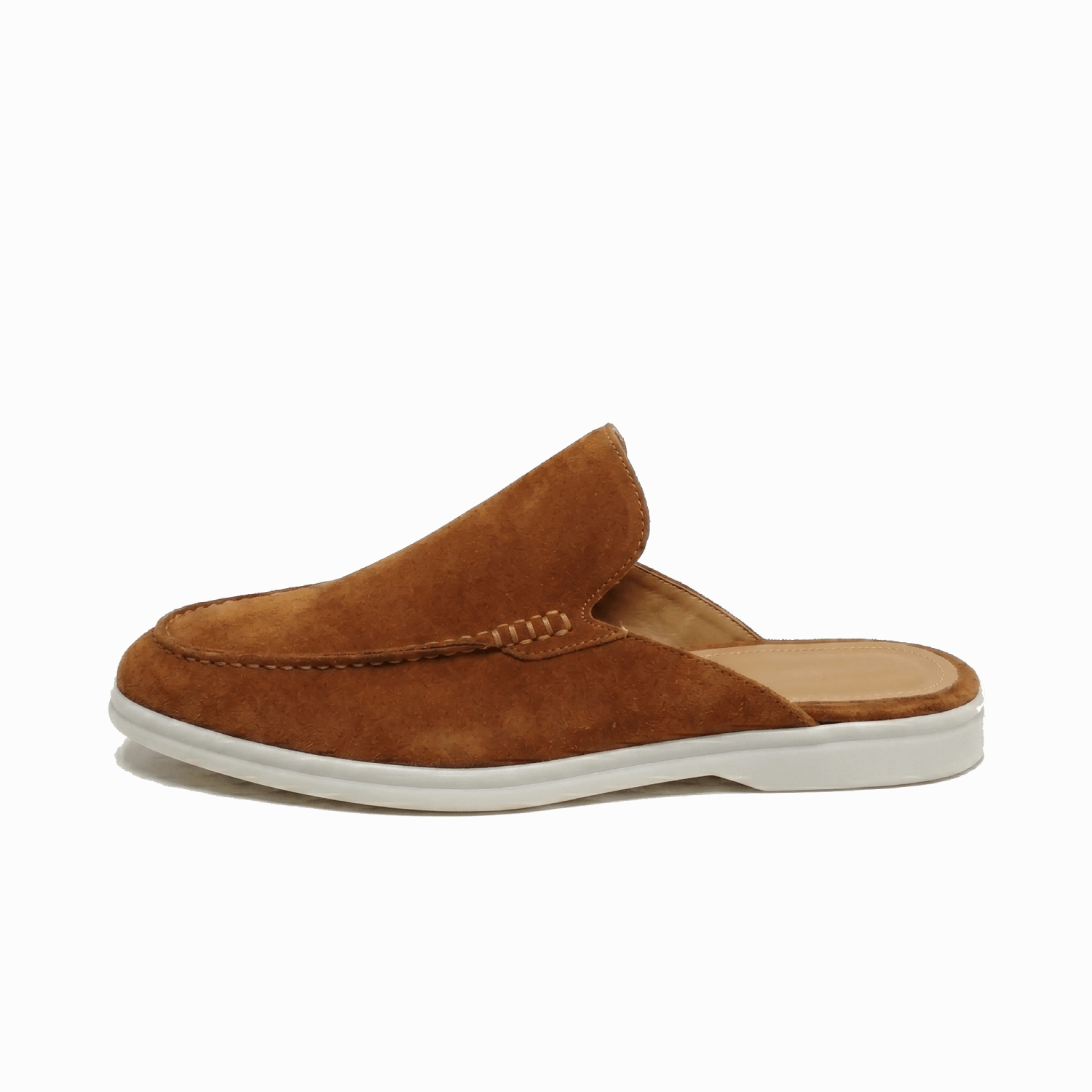 Vento - Men's open-back suede loafers