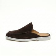 Vento - Men's open-back suede loafers