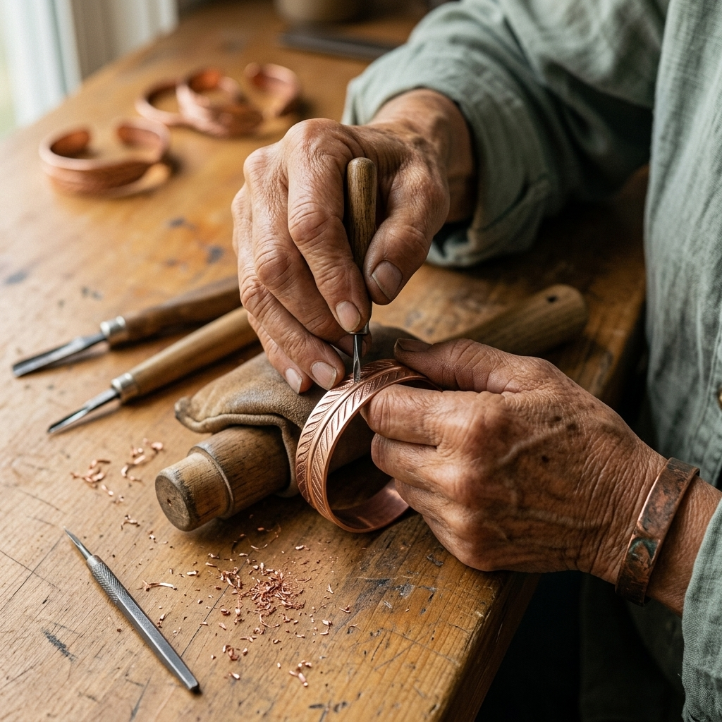 Bracciale in rame Root di Greta