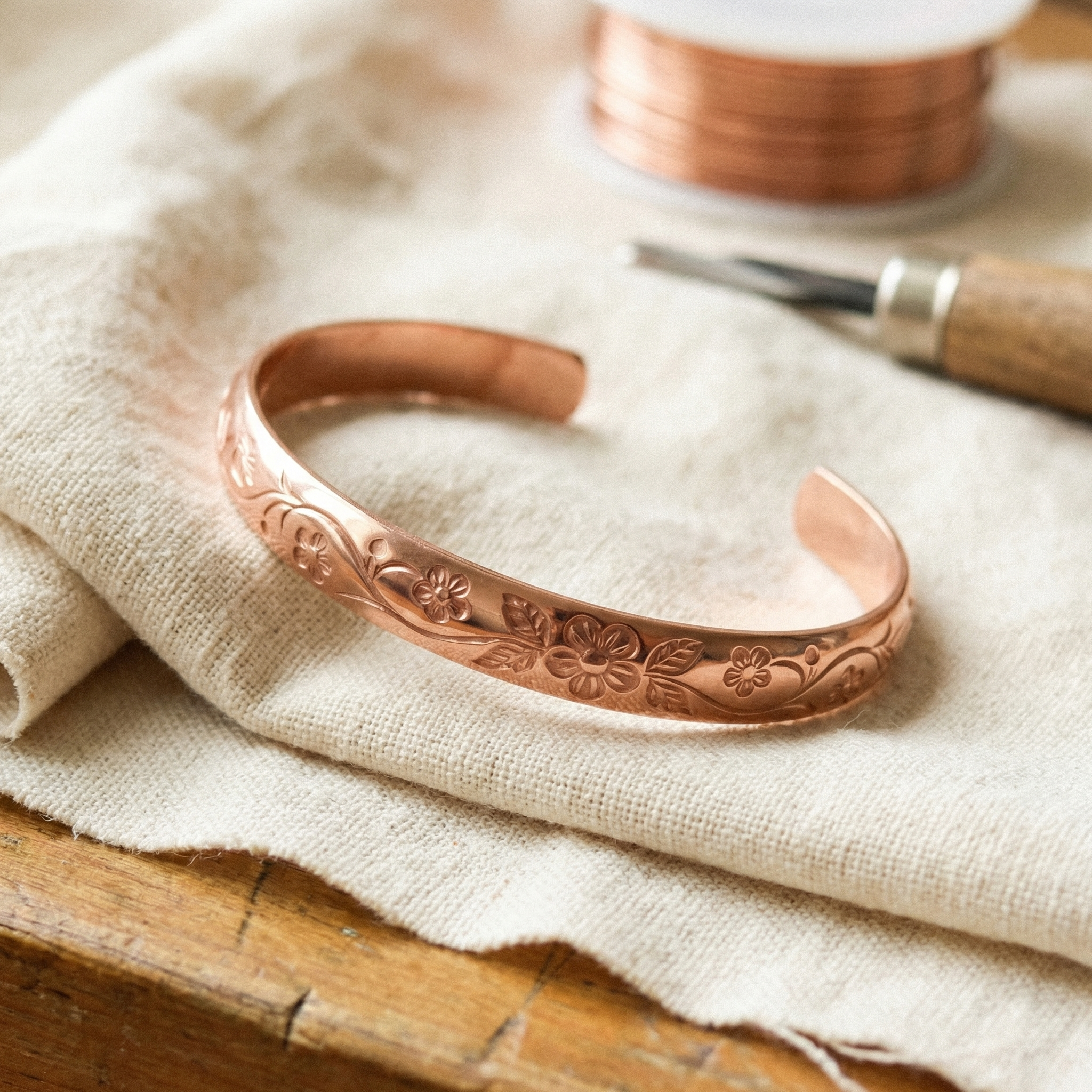 Bracciale in rame Bloom di Greta