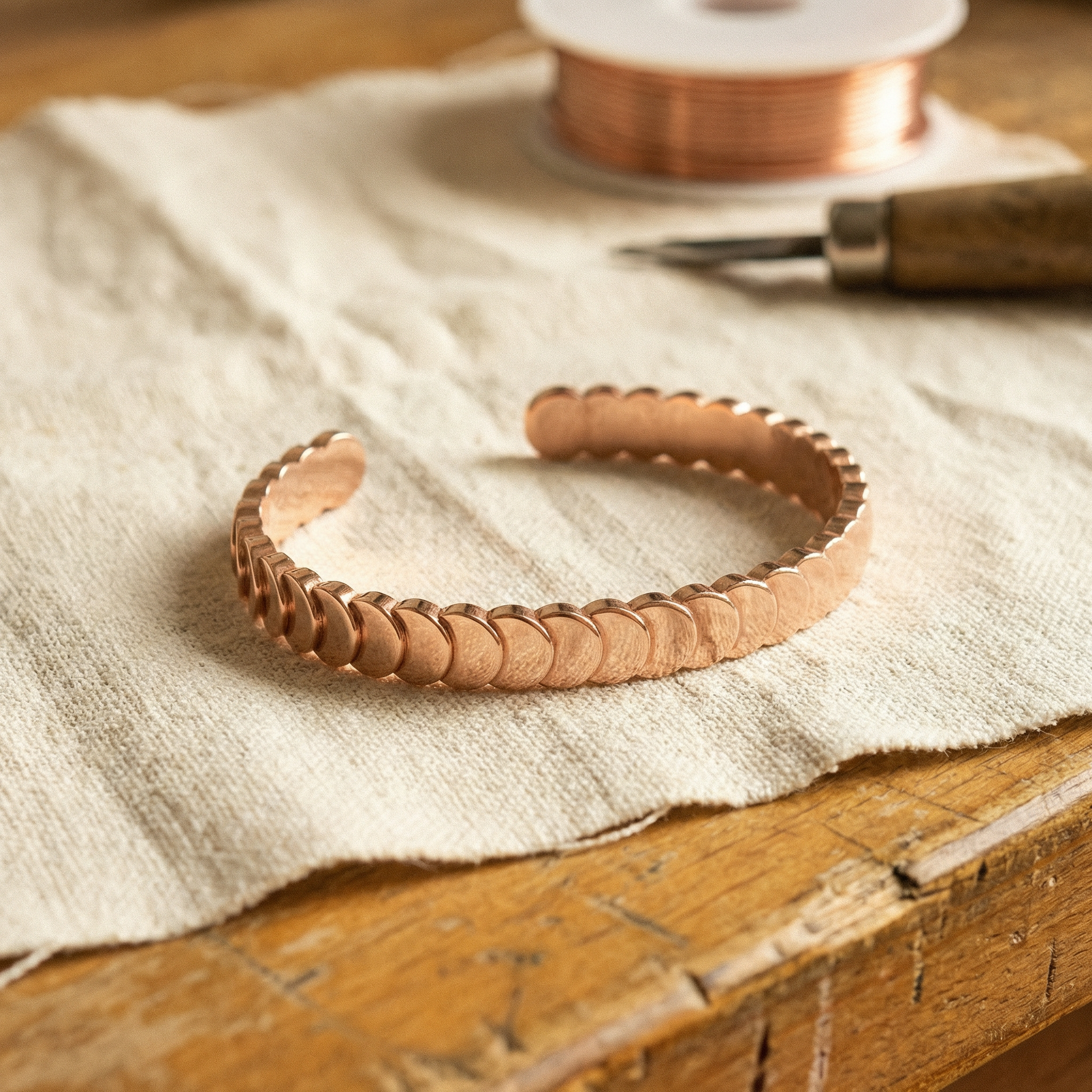 Bracciale in rame Tide di Greta