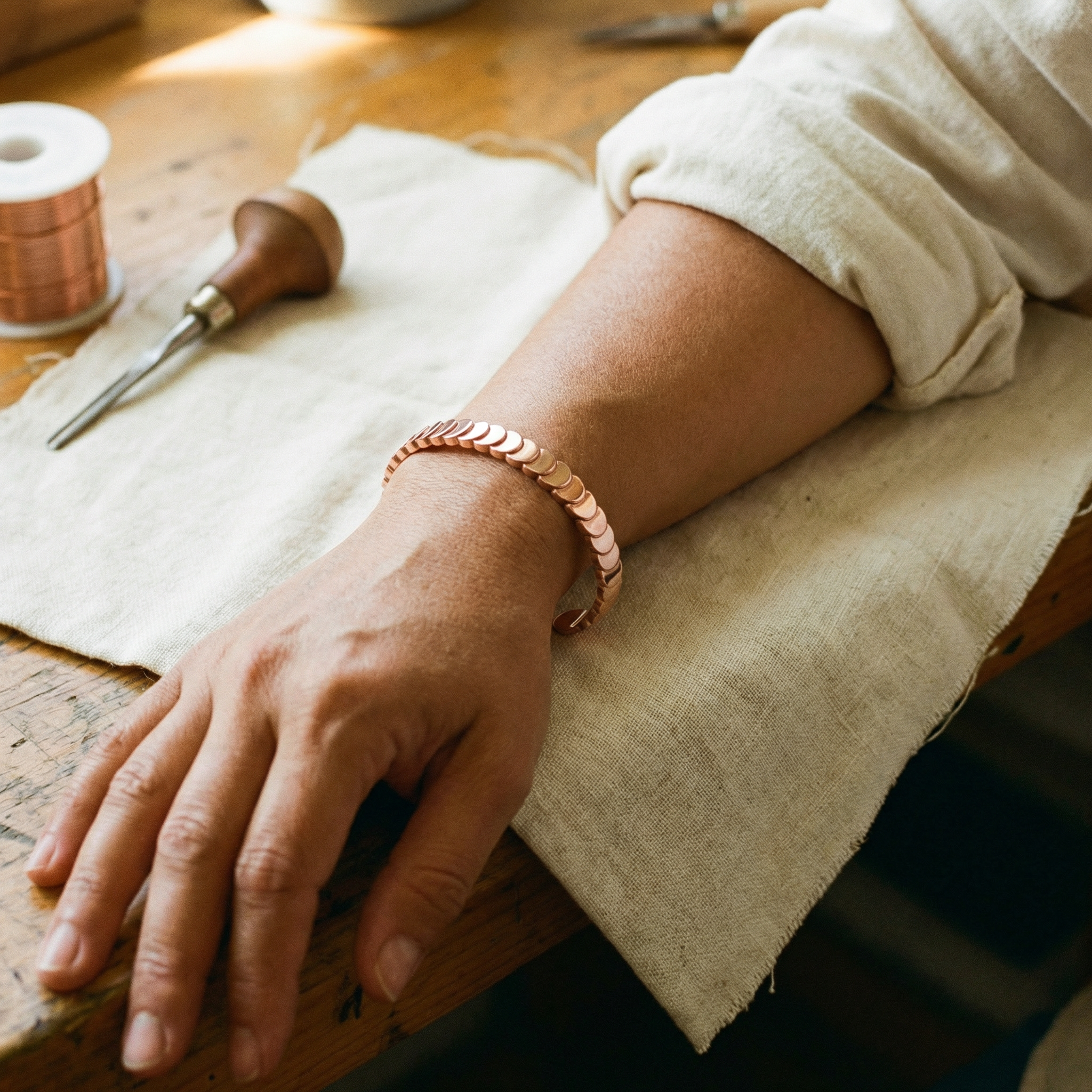 Bracciale in rame Tide di Greta