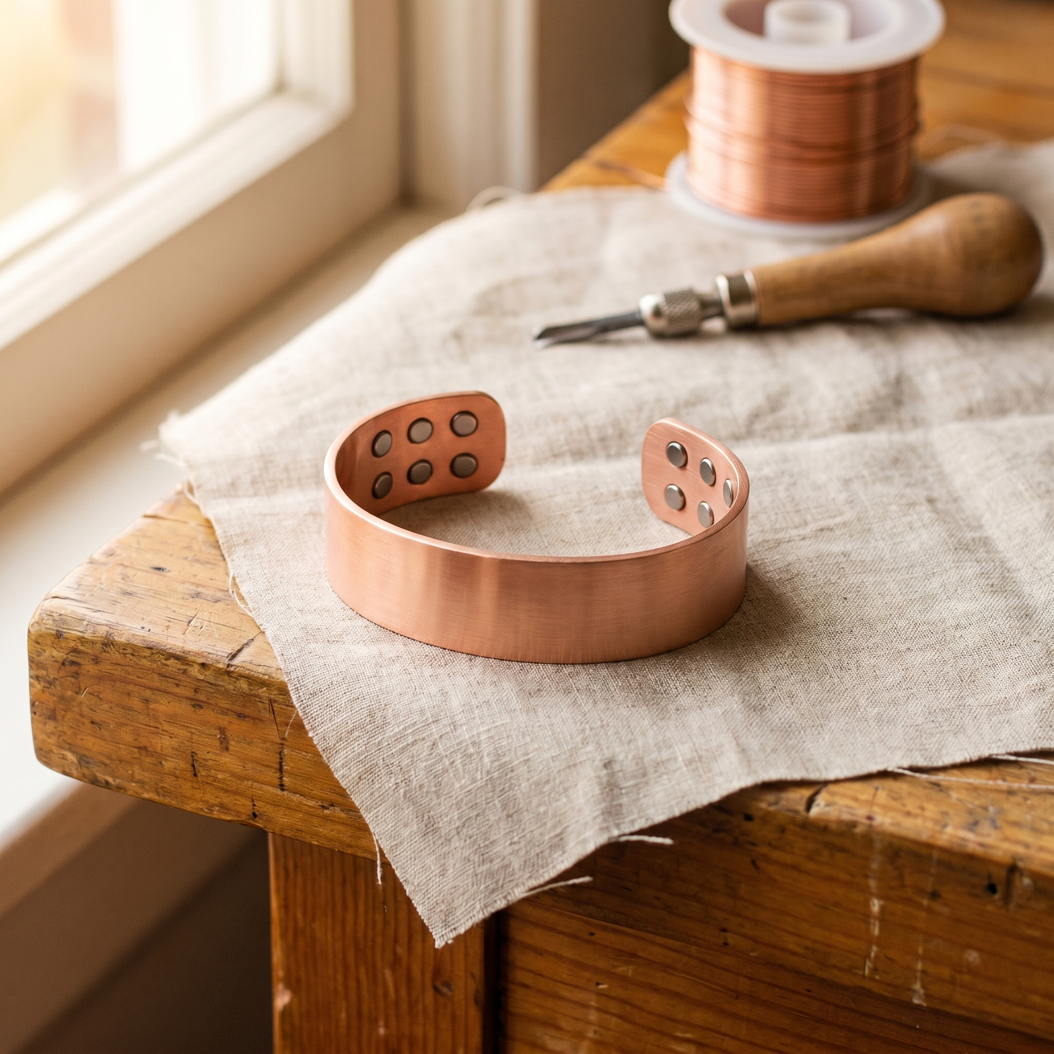 Bracciale in rame Anvil di Greta