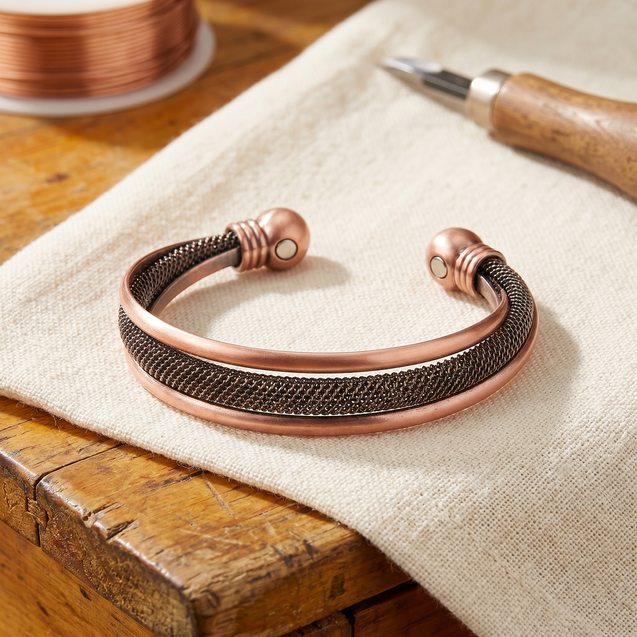 Bracciale in rame Cairn di Greta