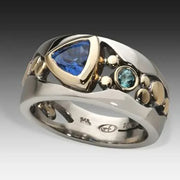 Anello Gemma di Ghiaccio Antico | Oro Bianco