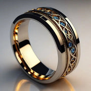 Anello Infinito Dorato Vintage